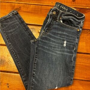 American Eagle Outfitters Midnight Blue Skinny Jeans